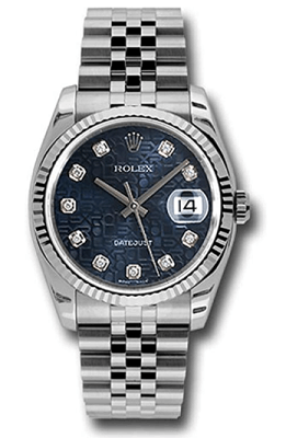 Rolex watch with fluted bezel