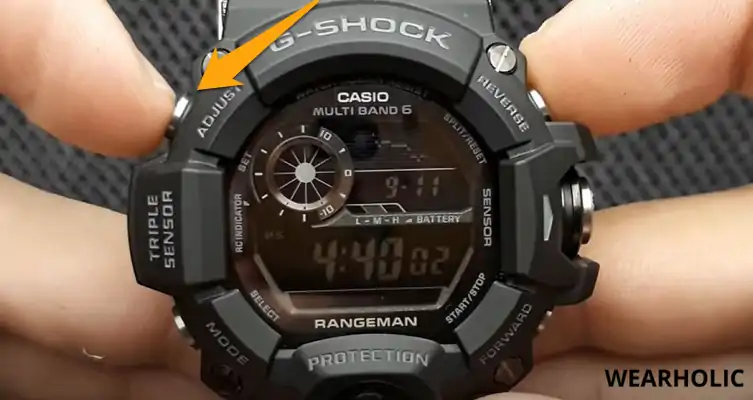Step 1 - How to change time on G Shock