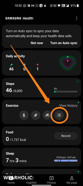 How To Add Workout To Samsung Health