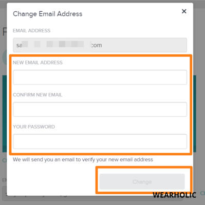 Change Email Fitbit Step 5