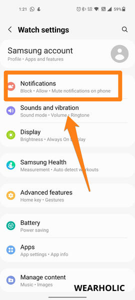 Turn Off Notifications Step 3